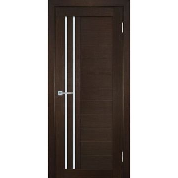 Межкомнатная дверь экошпон Мариам Техно-738 венге стекло сатинат белый