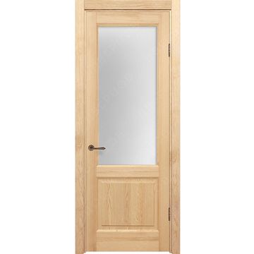 Межкомнатная дверь массив сосны Дверцов Ливорно под покраску остеклённая