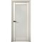 Межкомнатная дверь Никель 4 магнолия со стеклом