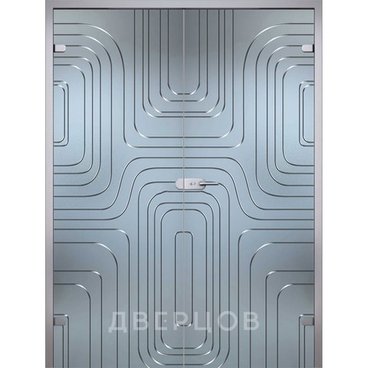 Линда двухстворчатая распашная стекло беcцветное матовое