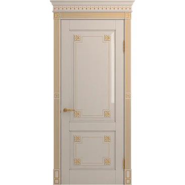 Межкомнатная дверь массив дуба Viporte Флоренция прованс глянец глухая