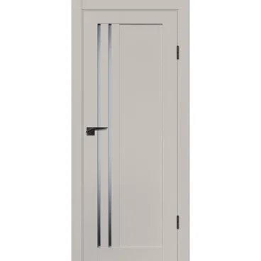 Межкомнатная дверь пэт PD-32 кашемир со стеклом
