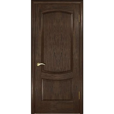 Межкомнатная дверь шпон Luxor Лаура 2 дуб морёный глухая