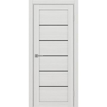 Межкомнатная дверь экошпон Турин 501АПП.1 ясень серебристый с молдингом