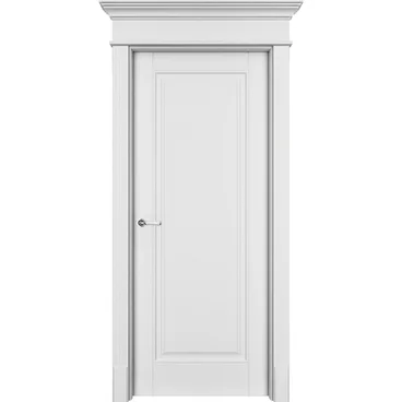 Межкомнатная дверь эмаль Ofram Оксфорд белая глухая