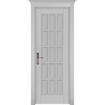 Межкомнатная дверь массив ольхи ОКА Лондон 2 грей глухая