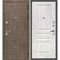 Входная дверь Домино дымчатая луна панель фрезерованная дуб жемчужный