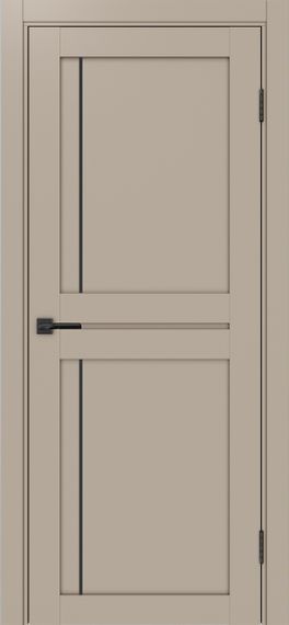 Фото двери из экошпона Турин 523АПП.111 мокко с чёрным молдингом