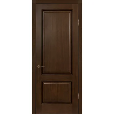 Межкомнатная дверь шпон Прага миланский орех глухая