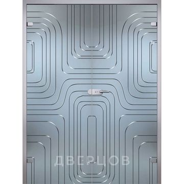 Линда двухстворчатая распашная стекло беcцветное матовое