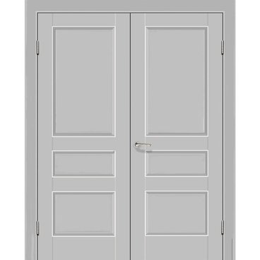 Двустворчатая распашная дверь Кобальт 27 манхэттен глухая