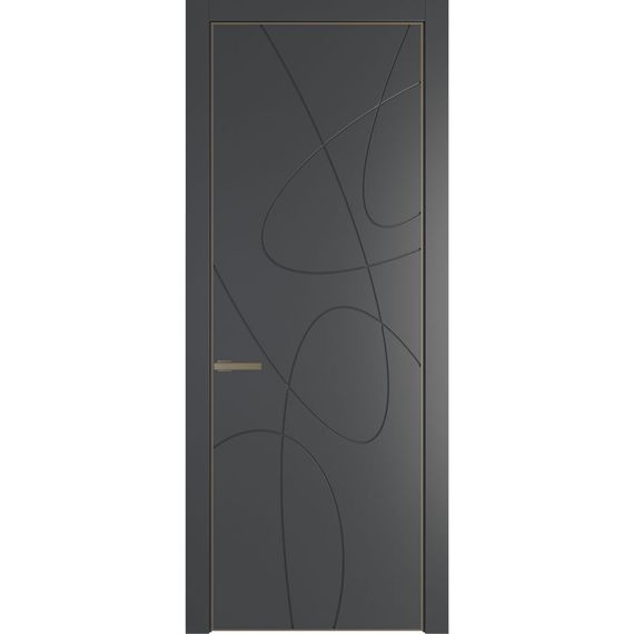 Межкомнатная дверь 6PA графит глухая