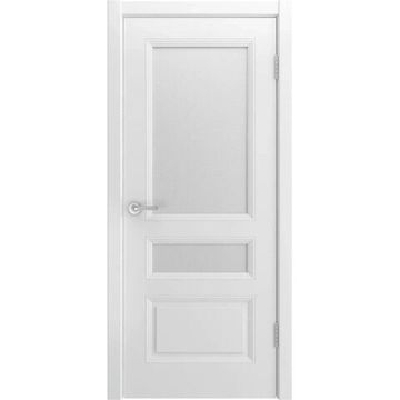 Межкомнатная дверь эмаль Belini 555 белая со стеклом 2
