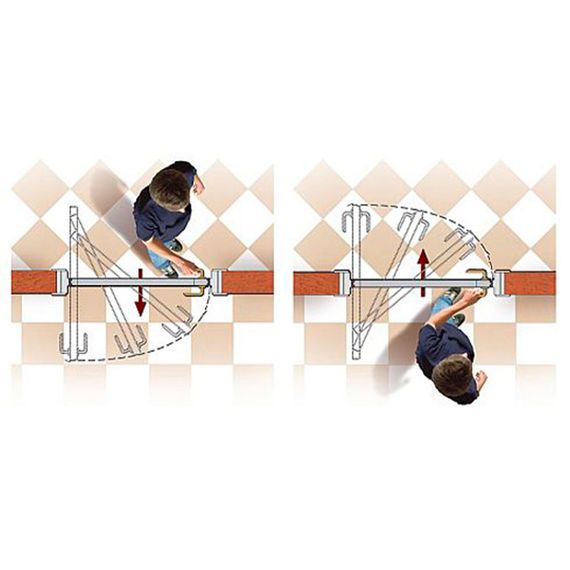 Поворотная дверь 1PA вайт