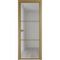 Алюминиевая межкомнатная дверь 3AХ золото остеклённая