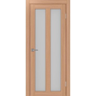 Межкомнатная дверь экошпон Турин 521.22 ясень тёмный остеклённая