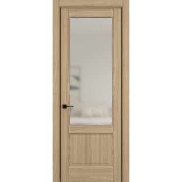 Межкомнатная дверь керамик SC 4 дуб натуральный остеклённая