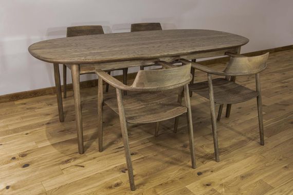 Стол Пьемонт обеденный цвет дуб седой из массива дуба