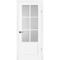 Фото межкомнатной двери экошпон Profilo Porte PSC-43 белая остеклённая