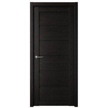 Межкомнатная дверь Вена экошпон тёмный кипарис глухая