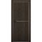 Межкомнатная дверь Плутоний 2 дуб тёмный глухая