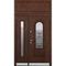 Входная двустворчатая дверь Snegir HOME PP Дуб коньяк SNG-2 Дуб коньяк SNG-2 с надставкой