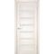 Фото межкомнатной двери экошпон Мариам Техно-707 сандал бежевый стекло сатинат белый