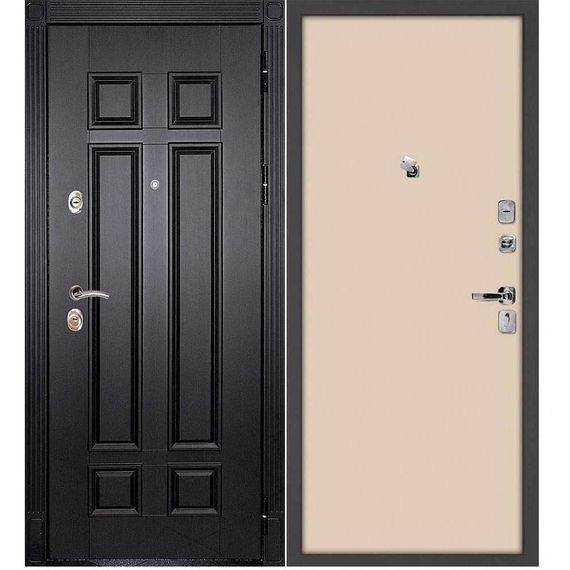 Входная дверь Гера 2 венге панель гладкая бежевая