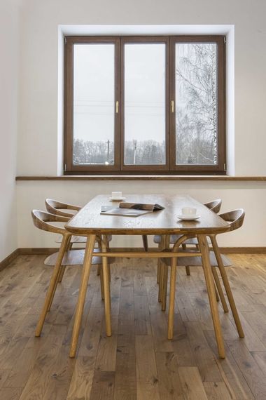 Стол Сована обеденный цвет матовое масло из массива дуба