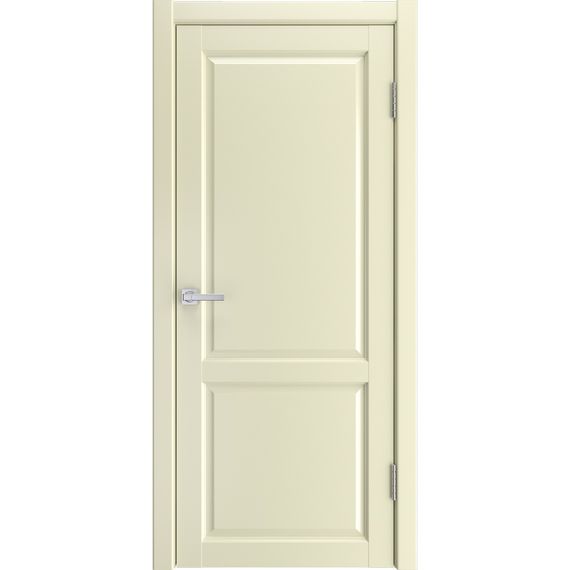 Фото двери экошпон Эмалит 2 слоновая кость глухая