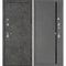 Входная дверь Урбан-127 панель фрезерованная PR-173 серая