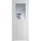 Межкомнатная дверь 1.6.2PD крем вайт остеклённая