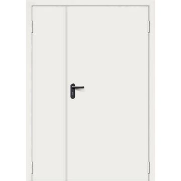 Дверь противопожарная стальная двупольная ДПМ-02 EI60 RAL 9016