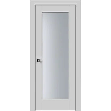 Межкомнатная дверь эмаль Дельта RAL 7047 со стеклом