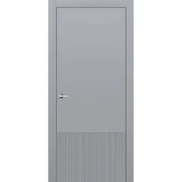 Межкомнатная дверь эмаль Ofram Линнея 10 серая глухая