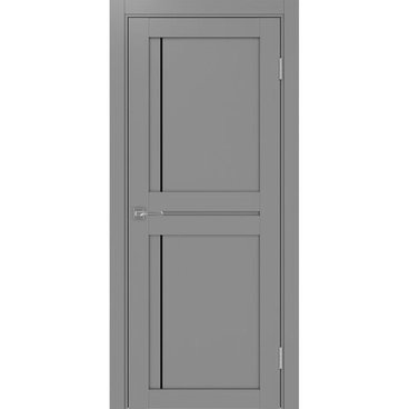 Межкомнатная дверь экошпон Турин 523АПП.111 серый с молдингом
