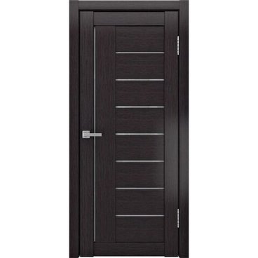 Межкомнатная дверь экошпон Legend ЛУ-17 венге остеклённая