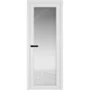 Фото межкомнатной алюминиевой двери Profil Doors AGP 1 белый матовый RAL 9003 стекло прозрачное