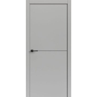 Межкомнатная дверь Tamburat Light Geometry 4302 лофт светлый кромка ABS чёрная глухая