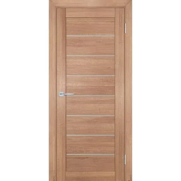 Межкомнатная дверь экошпон Мариам Техно-708 миндаль стекло сатинат белый