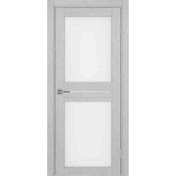 Межкомнатная дверь экошпон Турин 520.222 серый дуб остеклённая