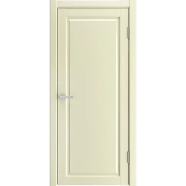 Межкомнатная дверь экошпон Emalit 1 слоновая кость глухая