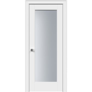 Межкомнатная дверь эмаль Дельта белая со стеклом