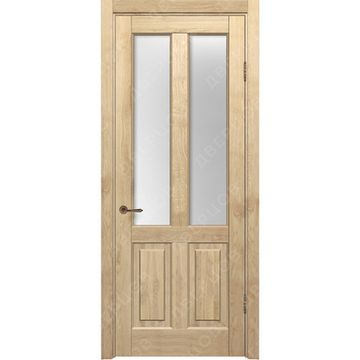 Межкомнатная дверь массив дуба без сучка Дверцов Авиано остеклённая