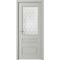 Фото межкомнатной двери эмаль Классика 3 серая остеклённая