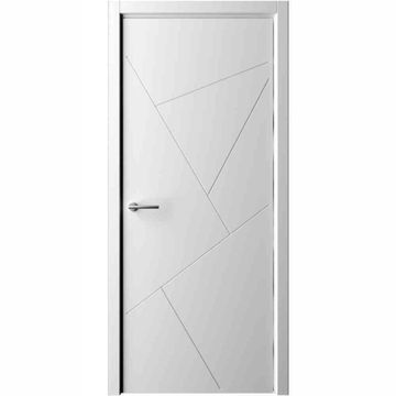 Межкомнатная дверь эмаль Геометрия 2 белая глухая