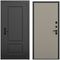 Входная дверь Шэбби чёрный силк панель шторм варм грей