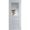 Межкомнатная дверь 2.3.2PM лайт грей остеклённая