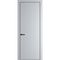 Межкомнатная дверь эмаль Profil Doors 1PA лайт грей глухая профиль черный матовый