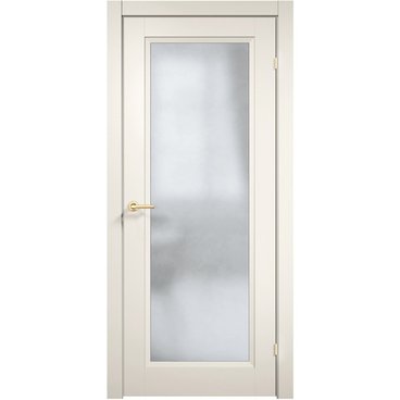 Межкомнатная дверь эмаль Дверцов Модена 1 RAL 9010 остеклённая